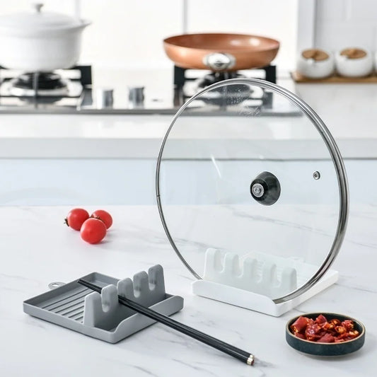 Kitchen Utensil & Pot Lid Rest Stand