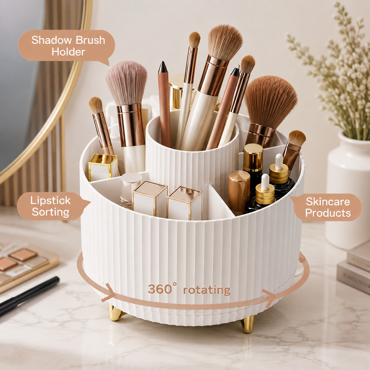 360° Rotating Makeup Organiser