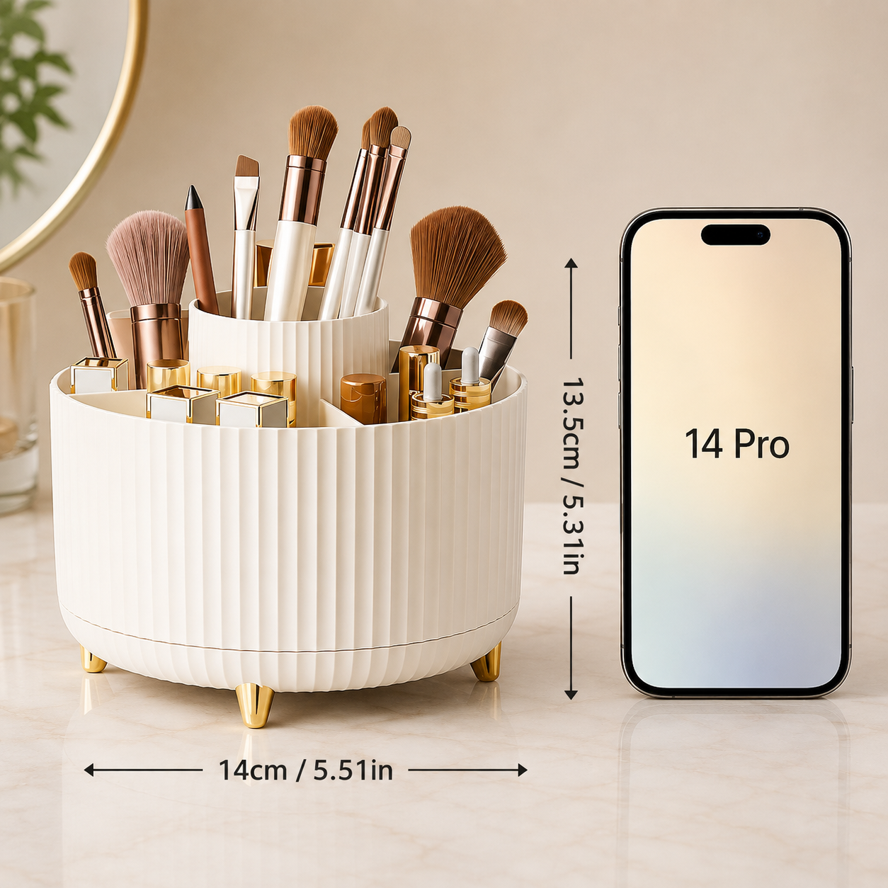 360° Rotating Makeup Organiser