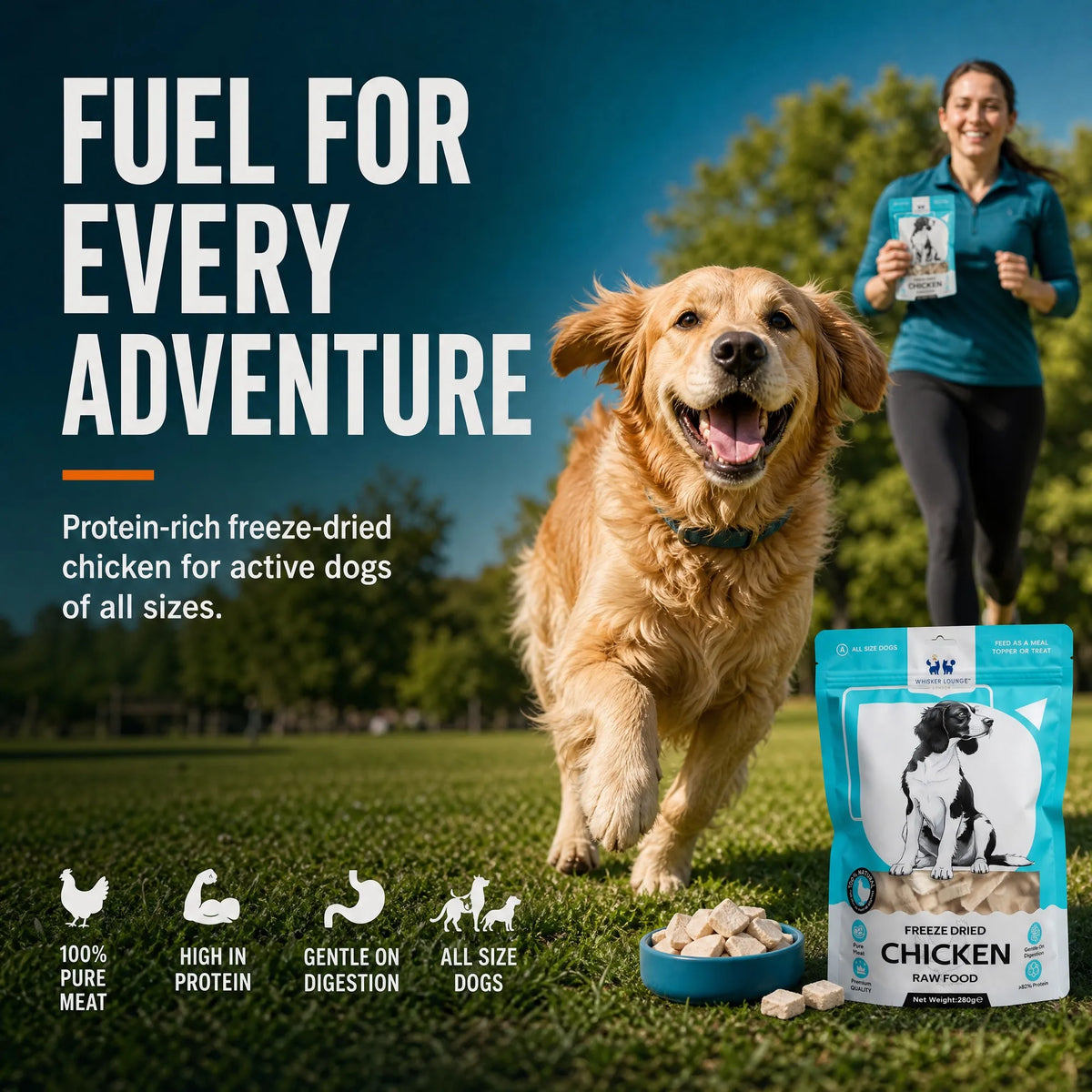 PurePaws Freeze-Dried Dog Treats 280g