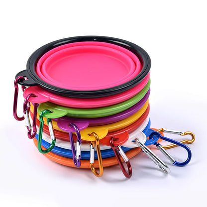Collapsible Silicone Travel Bowl for Pets