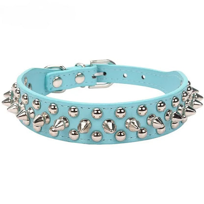 RivetLux Leather Dog Collar
