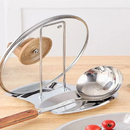Stainless Steel Pot Lid & Utensil Holder