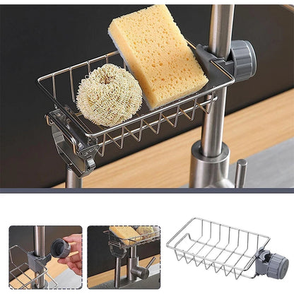 Adjustable Sink Caddy Drain Rack