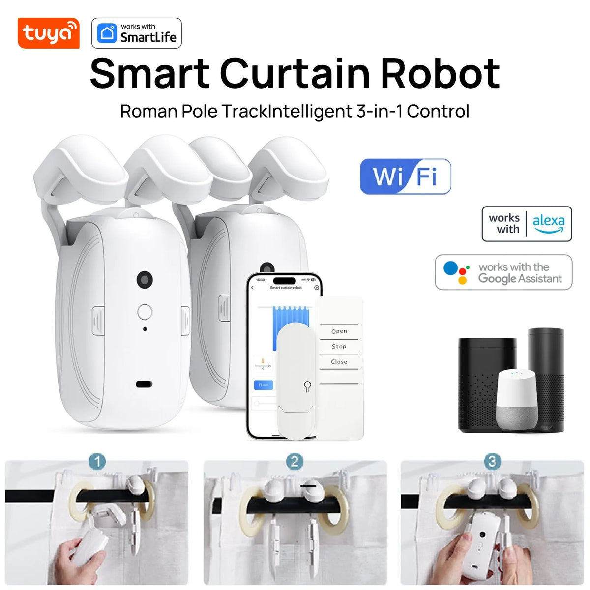 GlideMotion Smart Curtain Robot