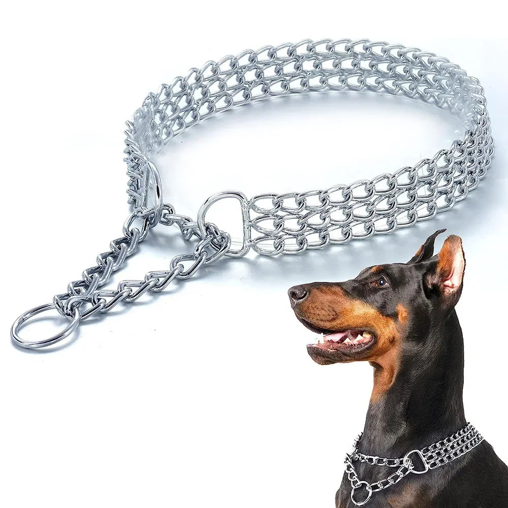 CubanLink Steel Dog Collar