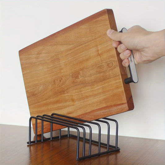 Vertical Cutting Board & Pot Lid Storage Rack