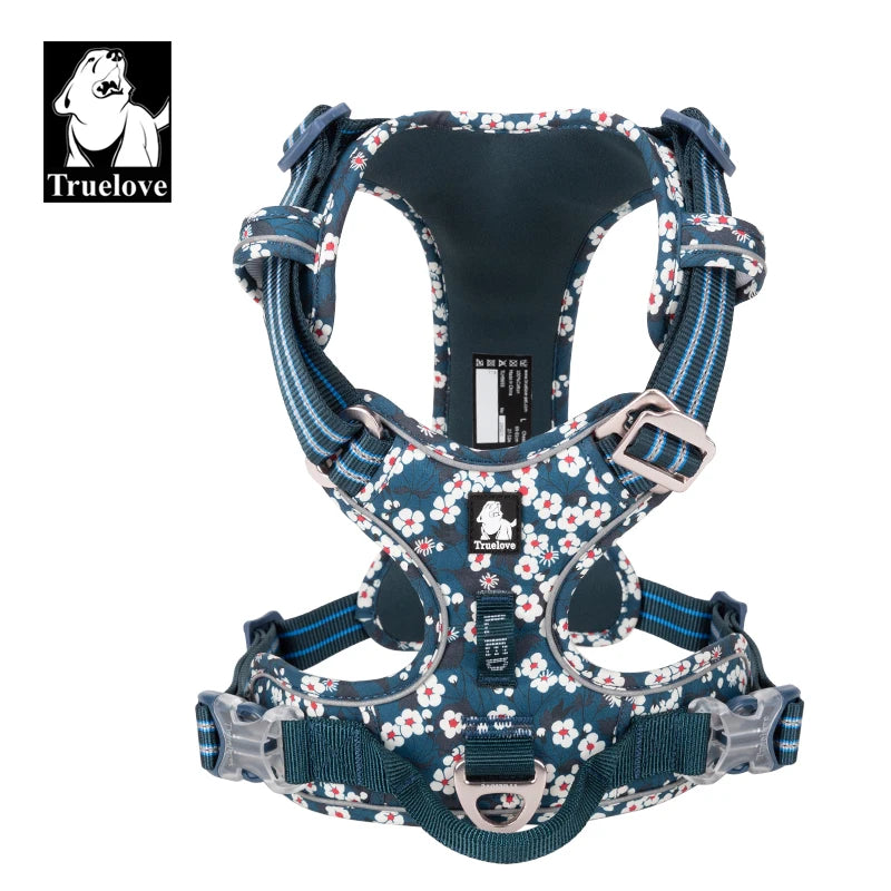 BloomTrail Floral No-Pull Dog Harness