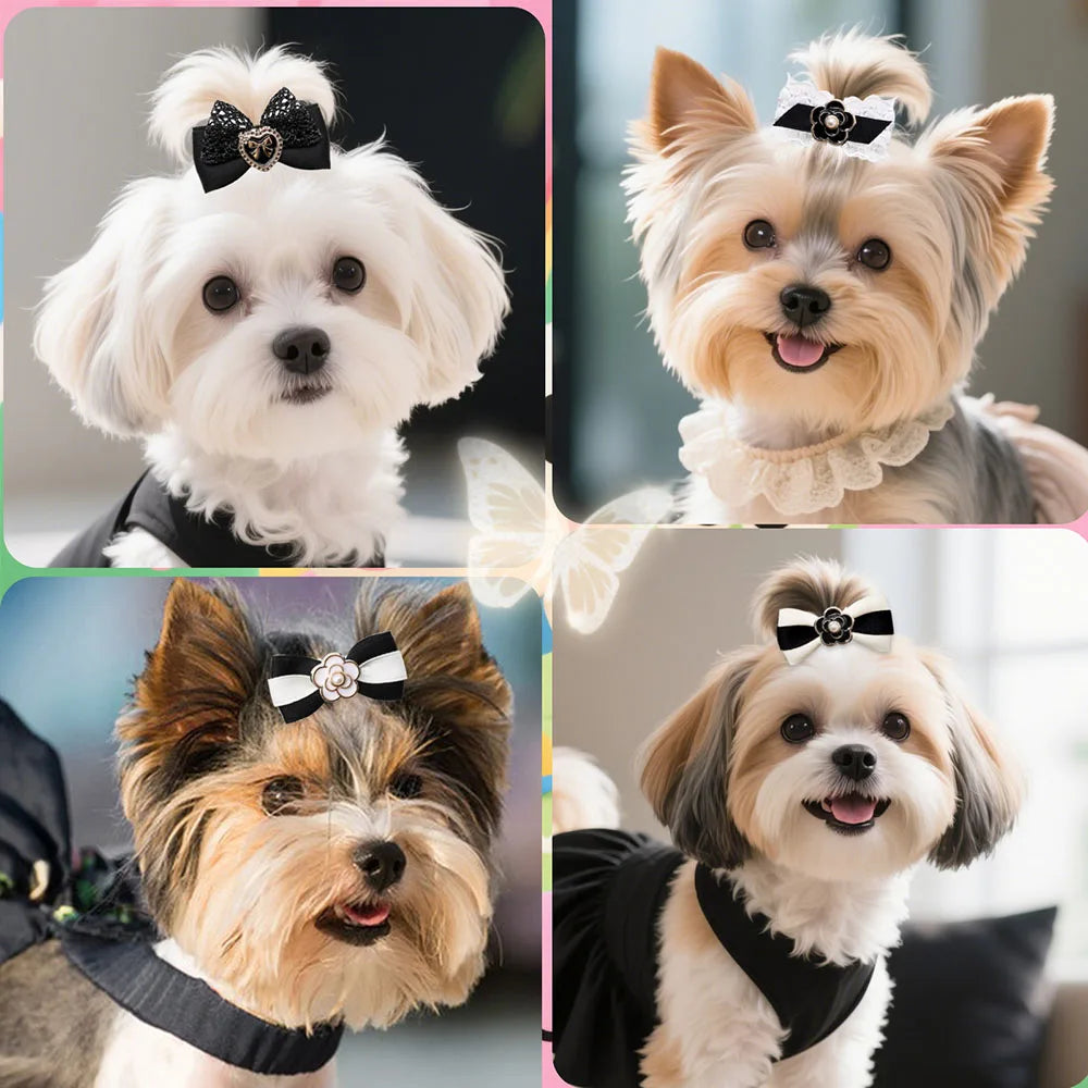 PearlClip Dog Hair Bows