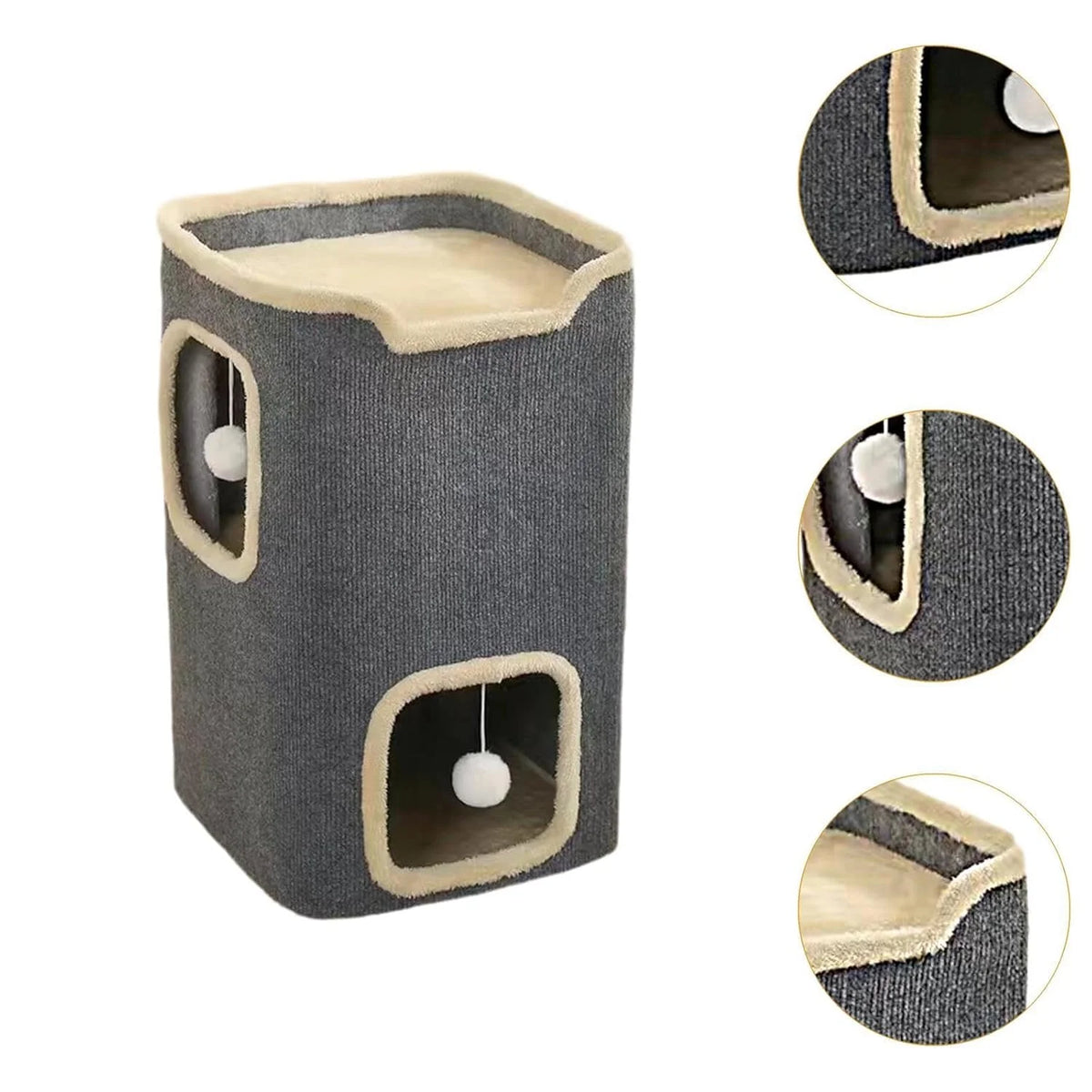 SnugDen Two-Level Cat House
