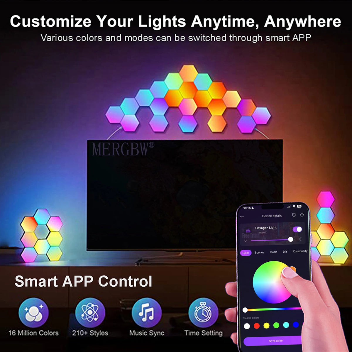 HexaGlow Smart Wall Lights