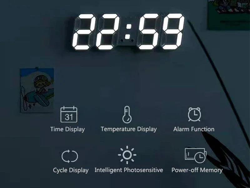 LumiTime LED Wall Clock