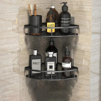 No-Drill Corner Shower Storage Rack