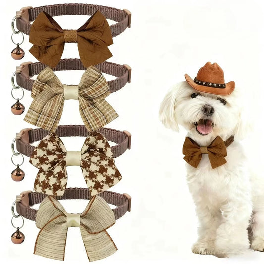 SnugBow Winter Dog Collar