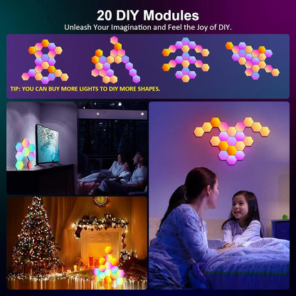 HexaGlow Smart Wall Lights