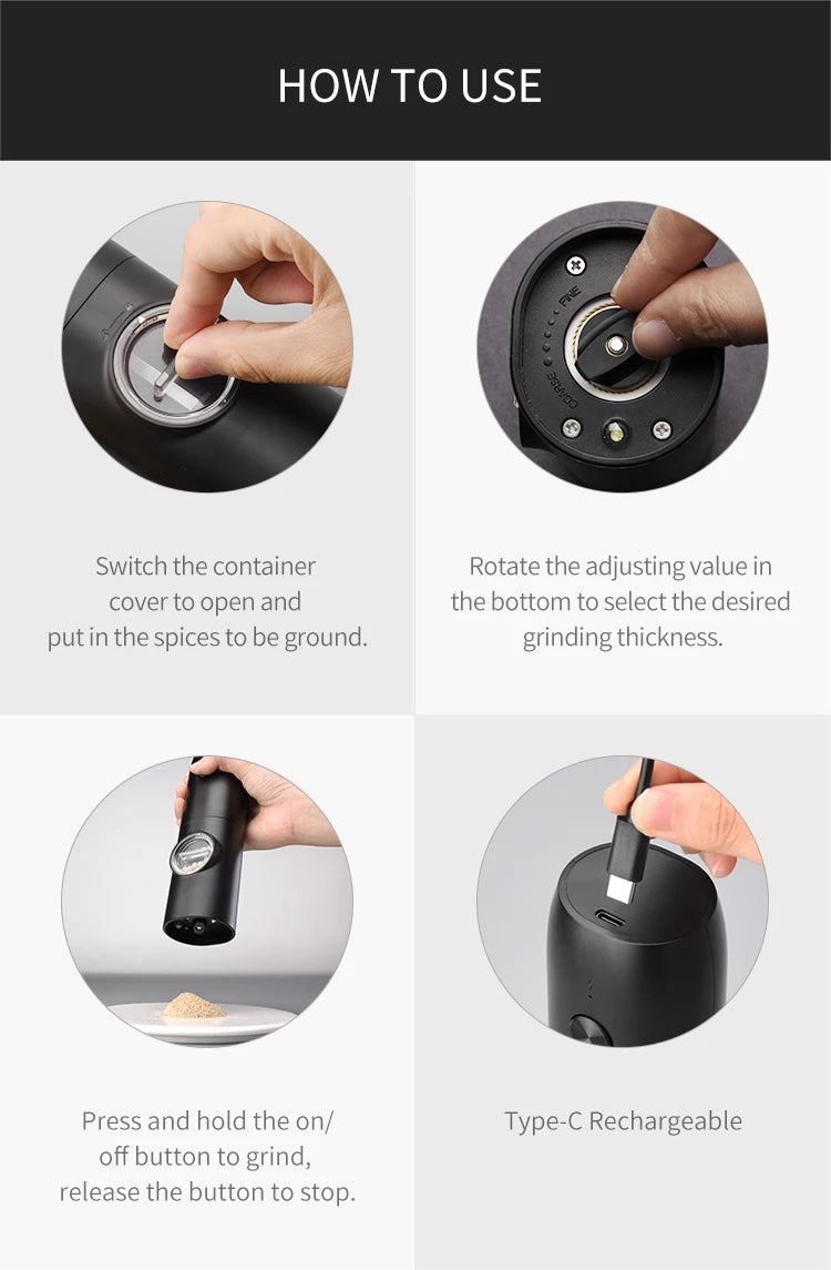 SpiceMill Electric Grinder Set
