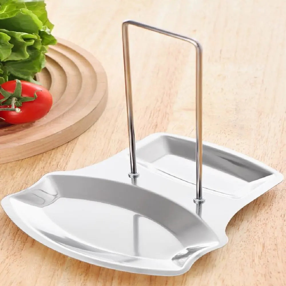 Stainless Steel Pot Lid & Utensil Holder