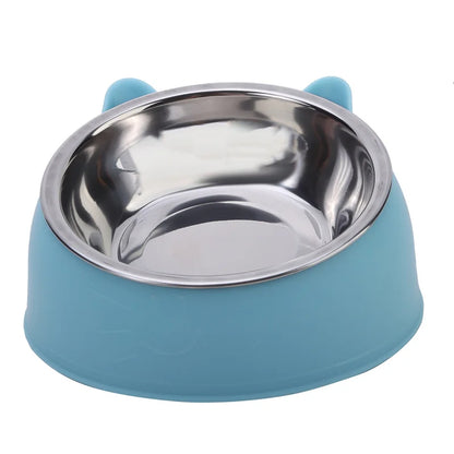 Inclined Stainless Steel Cat Feeding Bowl