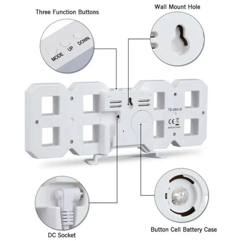 LumiTime LED Wall Clock