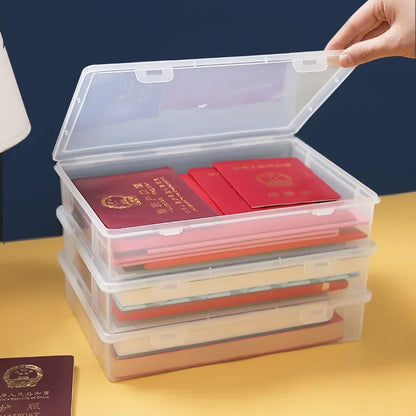 Stackable A4 Document Organiser Box