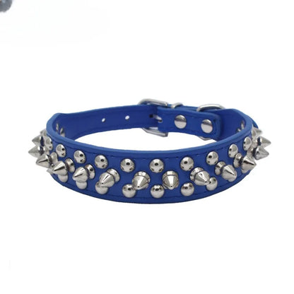 RivetLux Leather Dog Collar