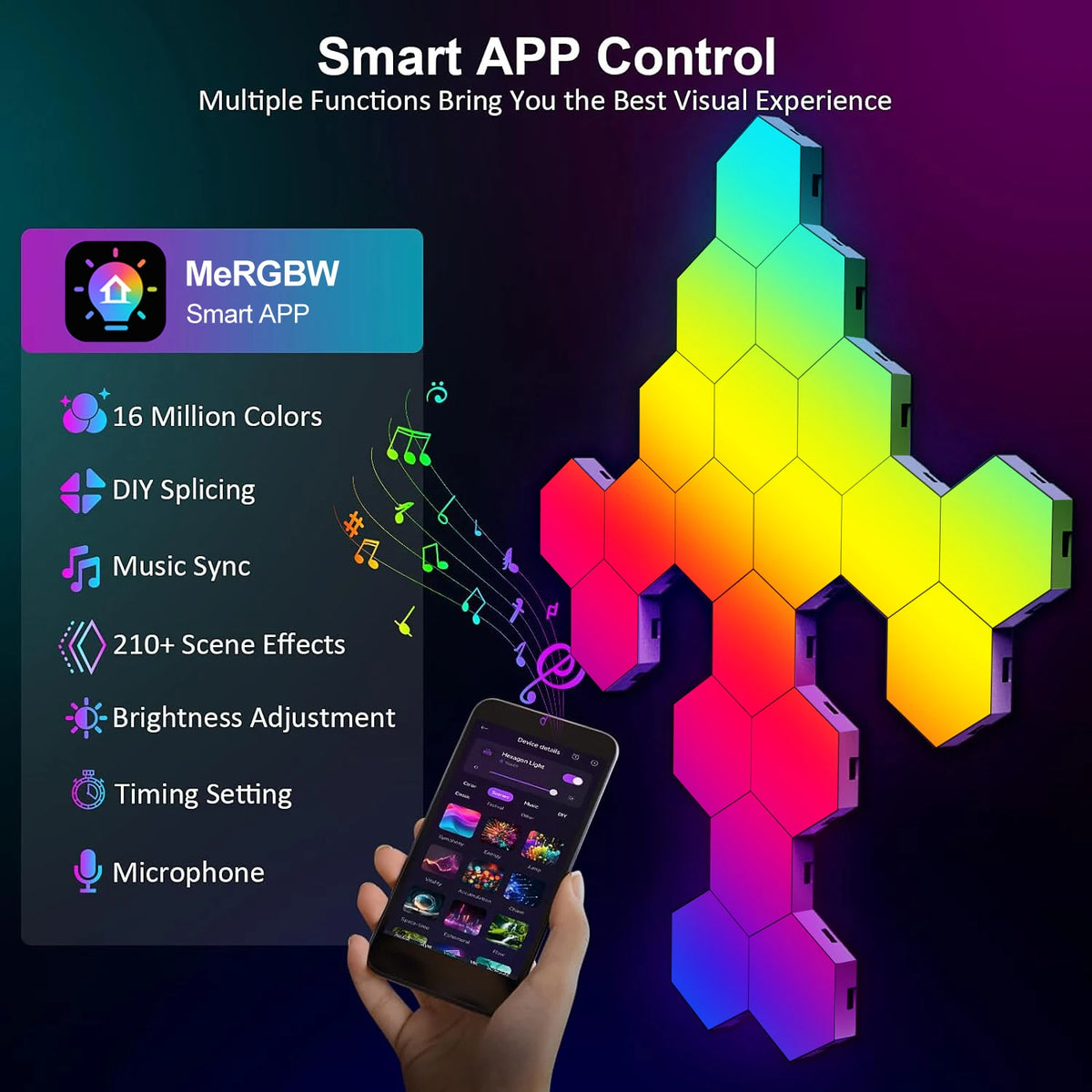HexaGlow Smart Wall Lights