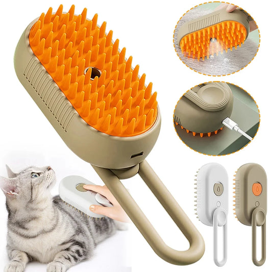 MistGroom 3-in-1 Steam Brush for Cats and Dogs