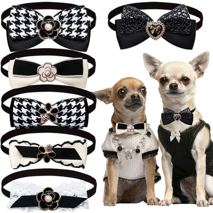 PearlNoir Dog Bow Ties