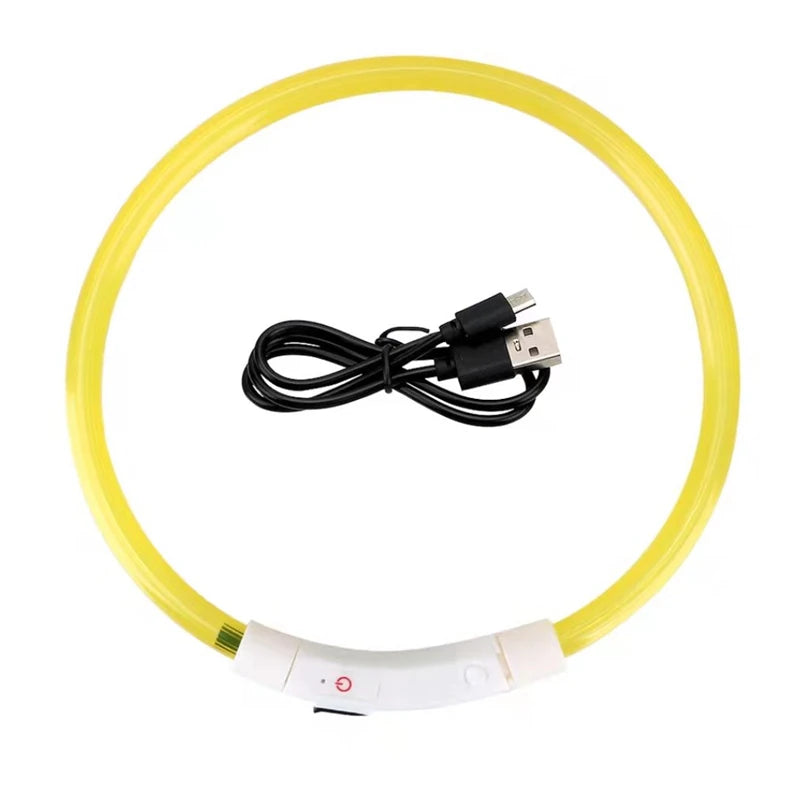 USB Rechargeable LED Glow Collar for Dogs