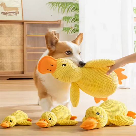 Interactive Plush Duck Comfort Toy for Dogs