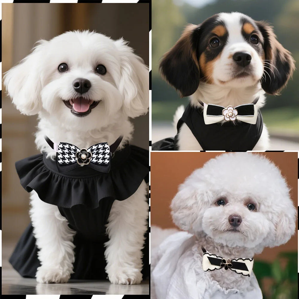 PearlNoir Dog Bow Ties