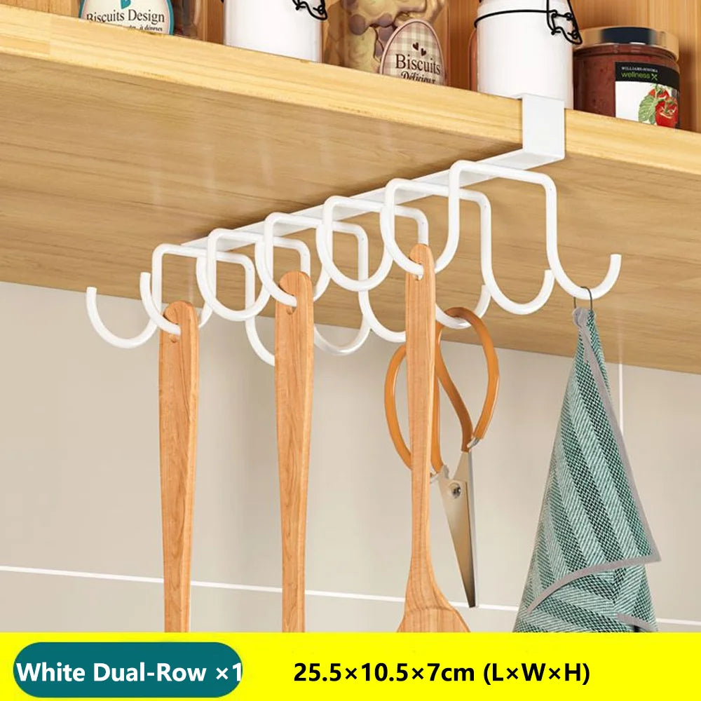 Under-Cabinet Hanging Kitchen Organiser Rack