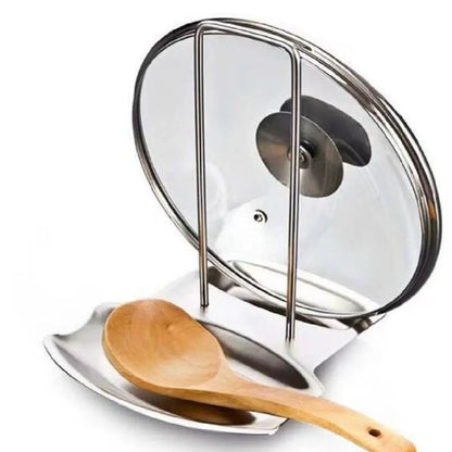 Stainless Steel Pot Lid & Utensil Holder