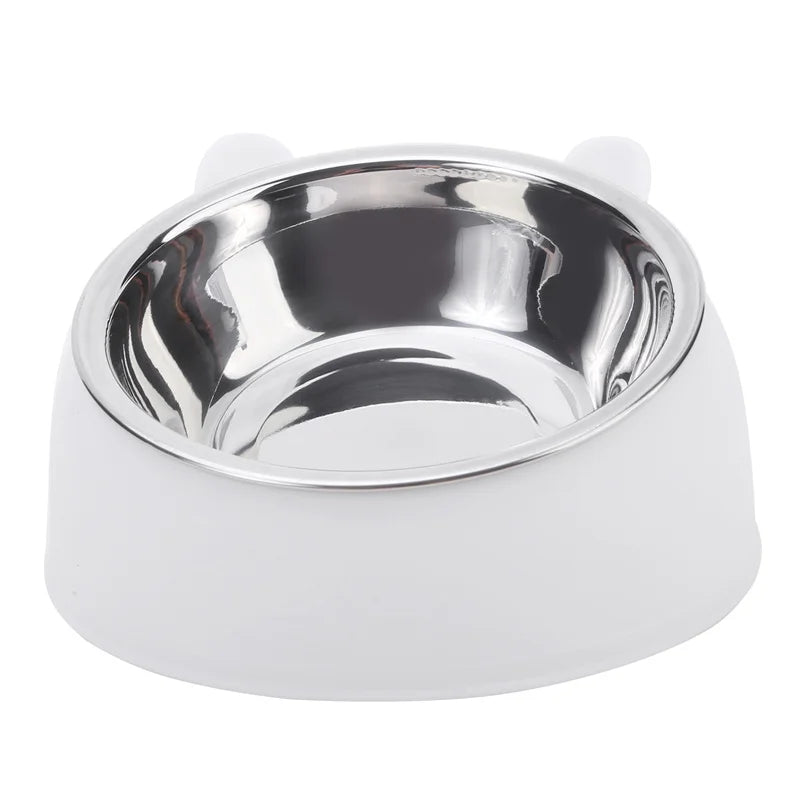 Inclined Stainless Steel Cat Feeding Bowl