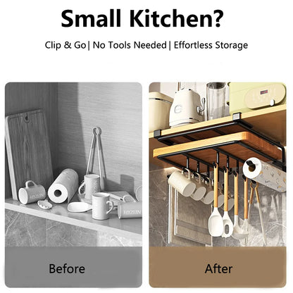 Under-Cabinet Hanging Kitchen Organiser Rack