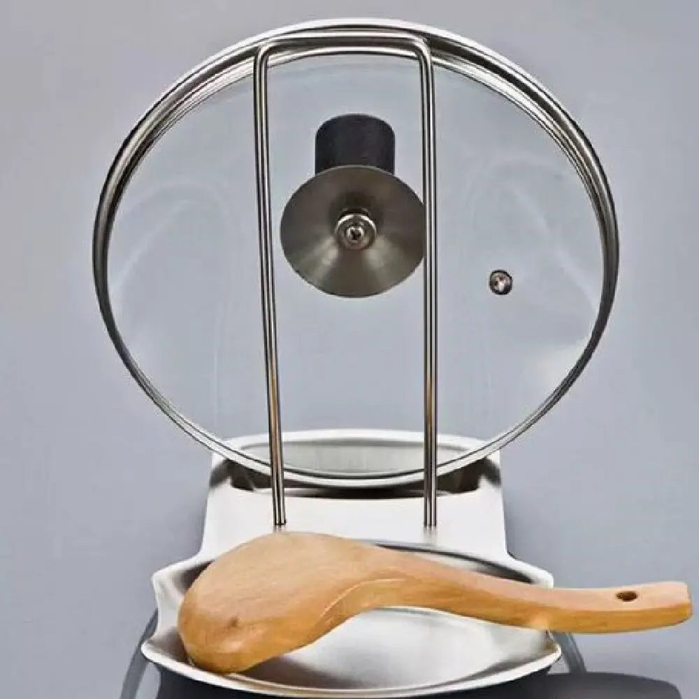 Stainless Steel Pot Lid & Utensil Holder