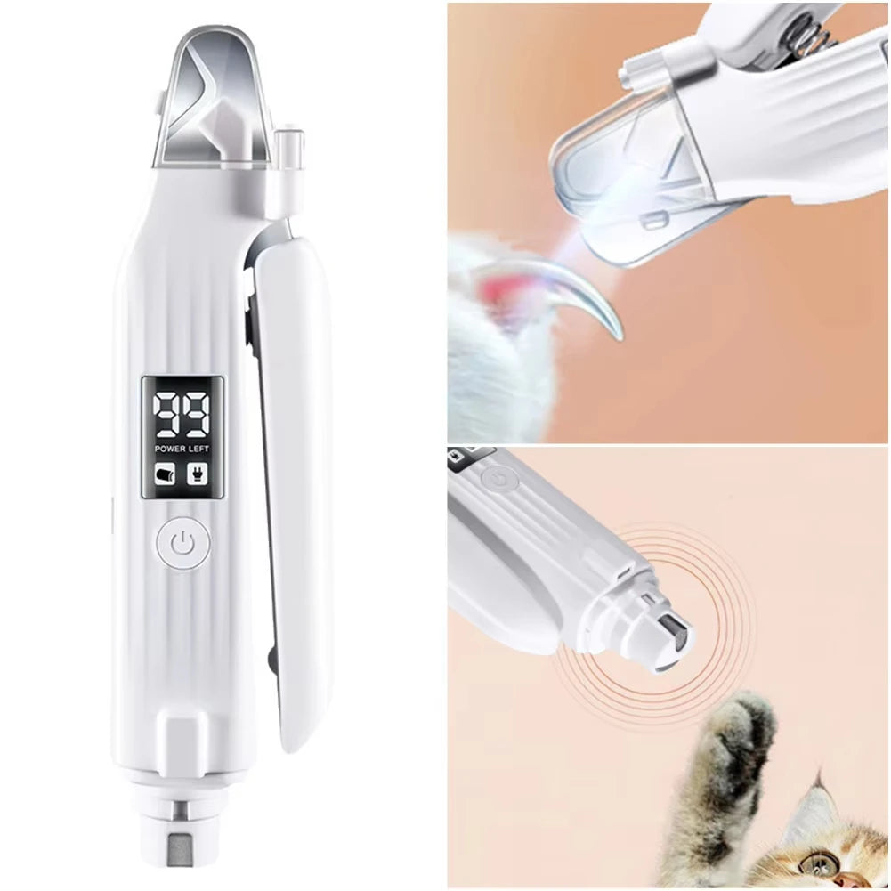 PawTrim 2-in-1 LED nail clipper and grinder for dogs and cats – view 3