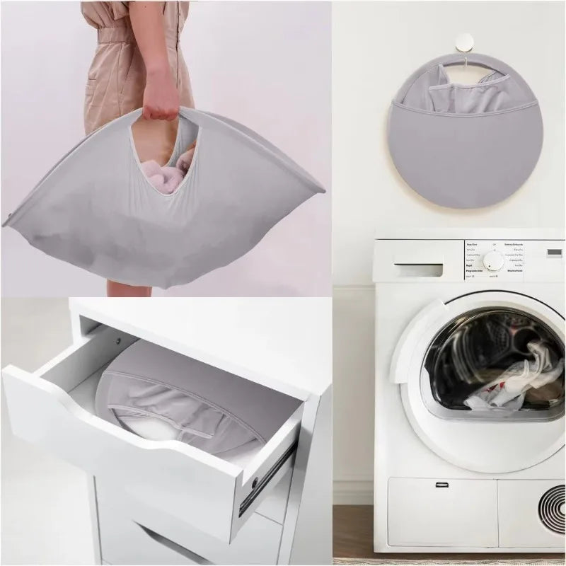 Foldable Laundry Basket with Carry Handles