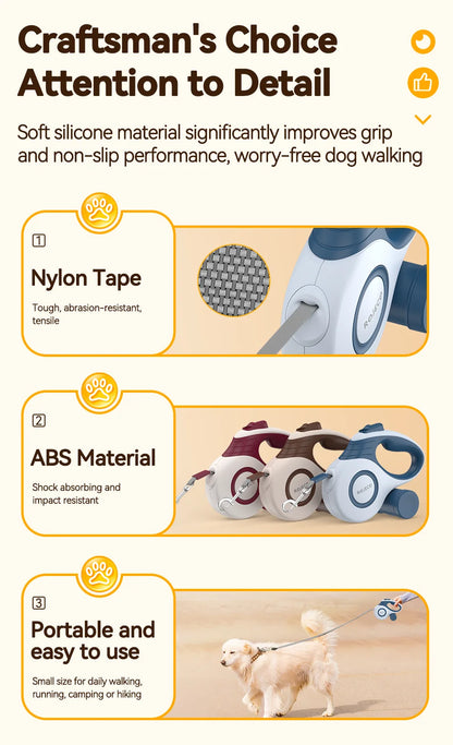 GlideLead Retractable Dog Lead