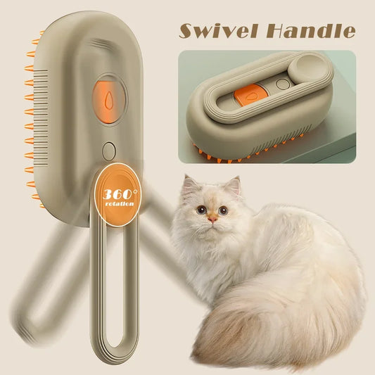 MistGroom 3-in-1 Steam Brush for Cats and Dogs