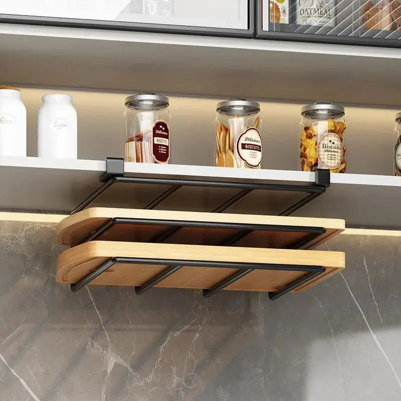 Under-Cabinet Hanging Kitchen Organiser Rack