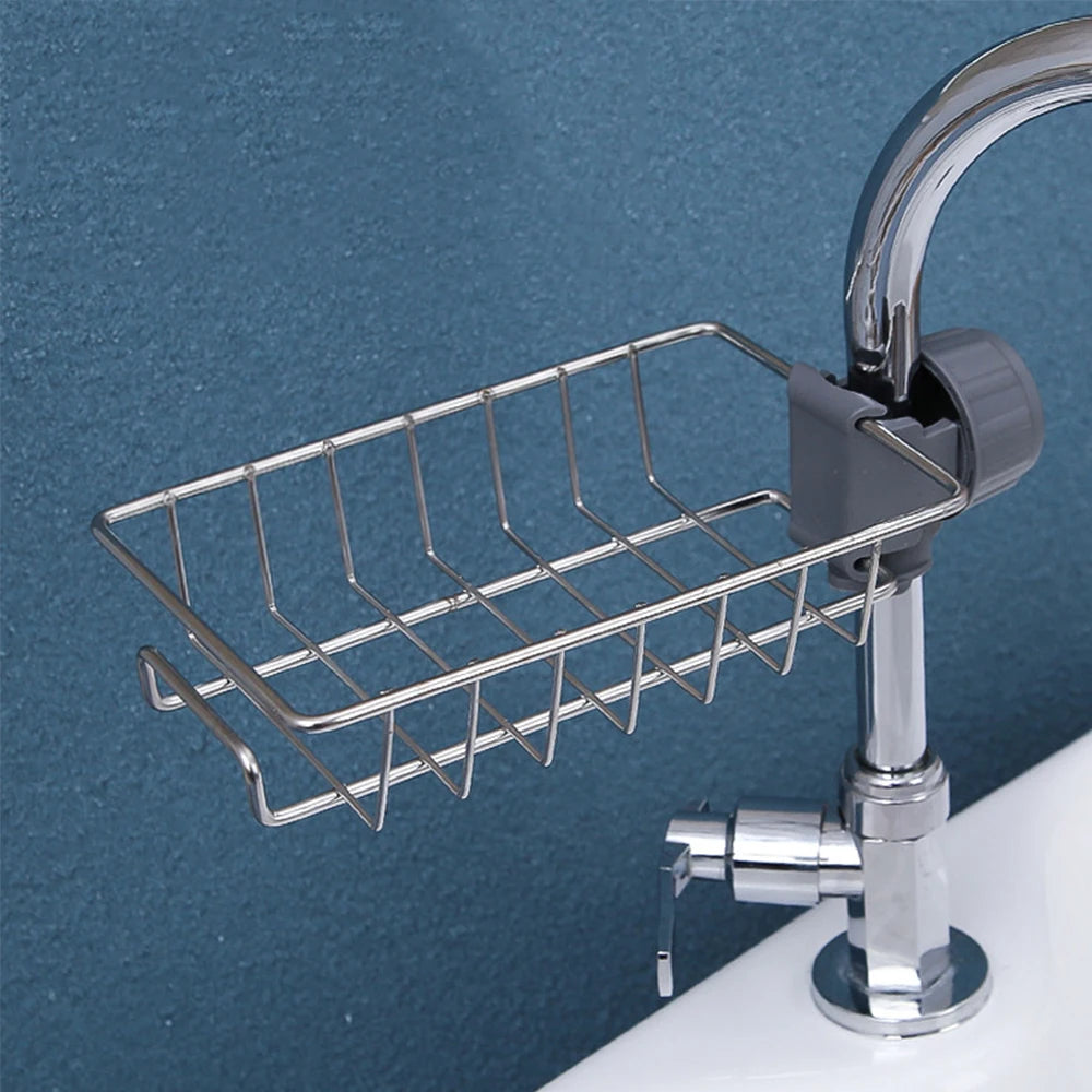 Adjustable Sink Caddy Drain Rack