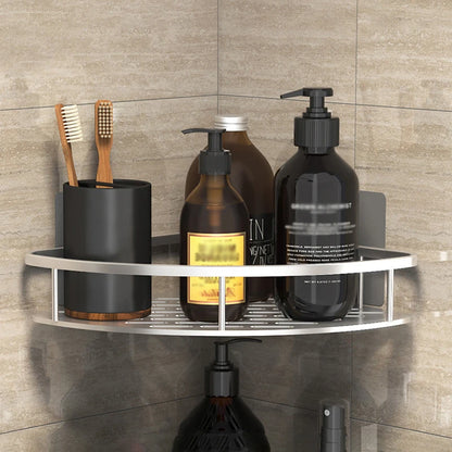 No-Drill Corner Shower Storage Rack