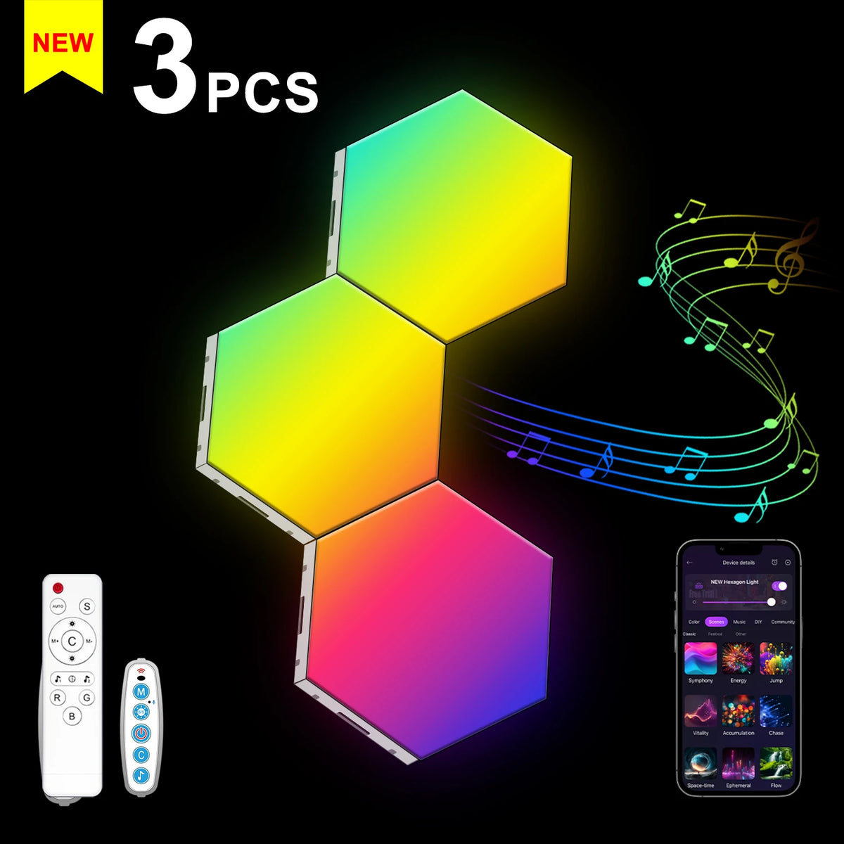 HexaGlow Smart Wall Lights