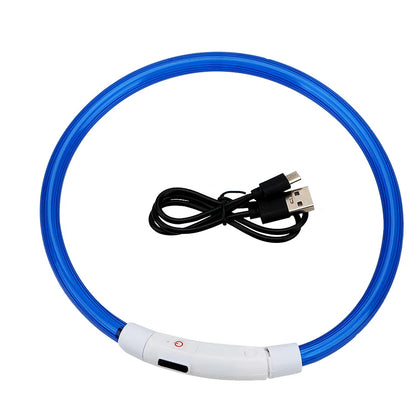 USB Rechargeable LED Glow Collar for Dogs