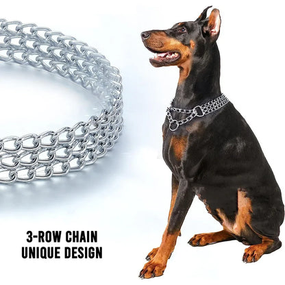 CubanLink Steel Dog Collar