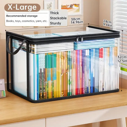 Clear Storage Bag with Handles and View Window