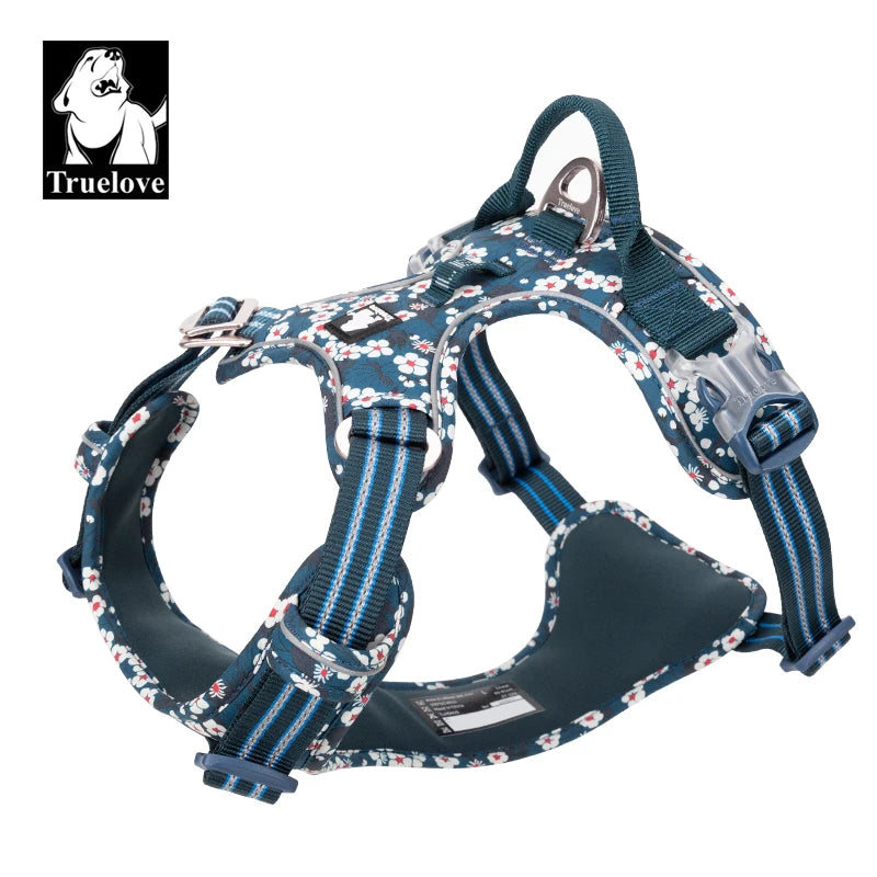 BloomTrail Floral No-Pull Dog Harness