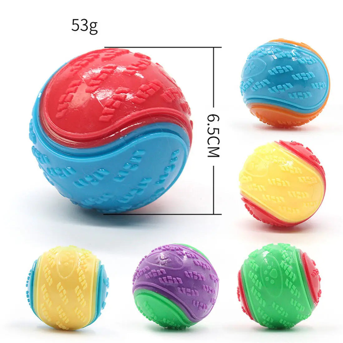 BiteFetch Squeaky Dog Balls (8 Pack)