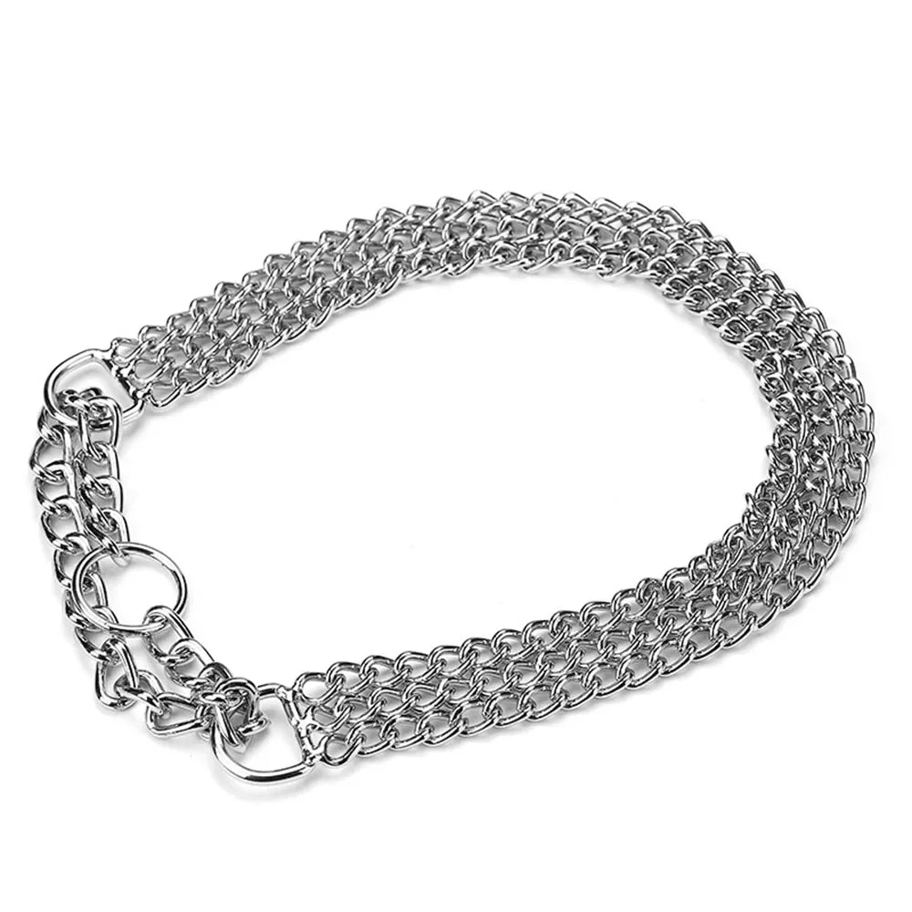 CubanLink Steel Dog Collar